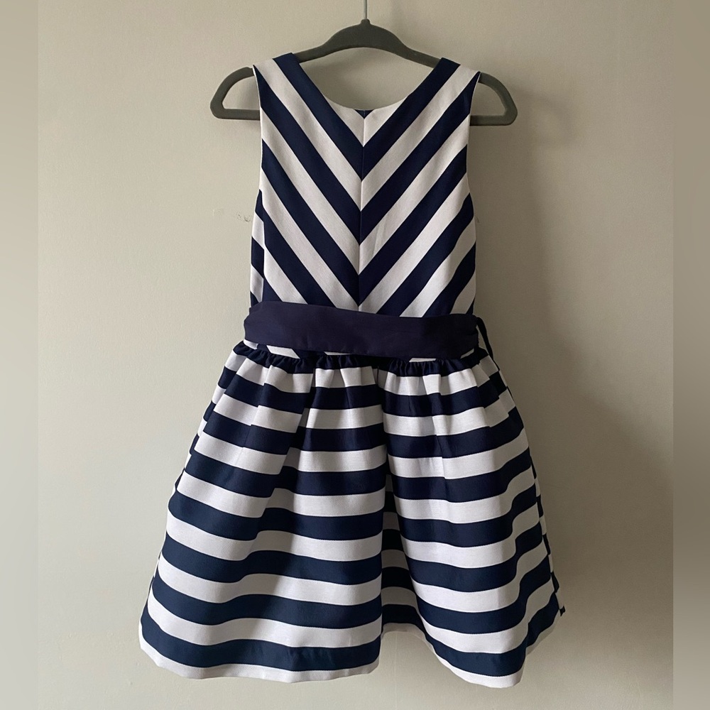 NWT Navy and White Striped Dress - 3T